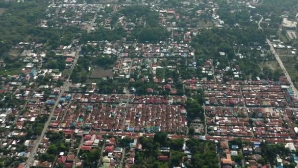 General Santos City Mindanao Filippine Vista Drone Dall Alto Verso — Video Stock