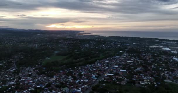 Zona Residenziale All Ora Del Tramonto Cagayan Oro Mindanao Filippine — Video Stock