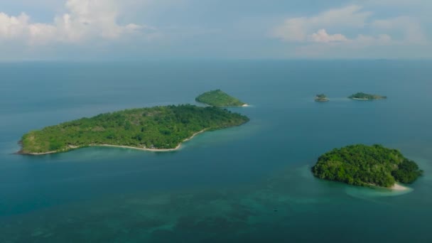 Νήσος Buh Buh Παραλία Simoadang Παραλία Baong Island Και Παραλία — Αρχείο Βίντεο