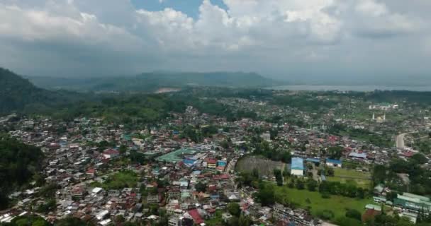 Gunung Dengan Hutan Dan Kota Marawi Lanao Del Sur Mindanao — Stok Video