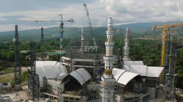 Sadik Grand Mosque Den Største Nye Moskeen Filippinene Mindanao Familien – stockvideo