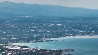 General Santos City 'de inşaat ve liman. Mindanao, Filipinler.