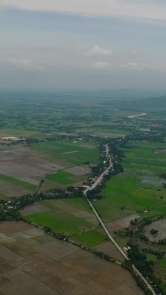 Ackerland Und Landwirtschaftliche Flächen Auf Dem Land Mindanao Philippinen Vertikale — Stockvideo