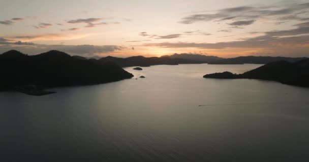 Вид Острови Короні Вночі Палаван Філіппіни — стокове відео