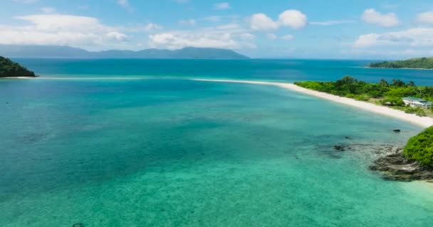 Vedere Aeriană Plajei Bon Nisip Alb Apă Limpede Turcoaz Insula — Videoclip de stoc
