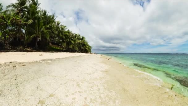 サンノゼ島の海岸線 ビーチに透明な水波があります ロムブロン フィリピン — ストック動画