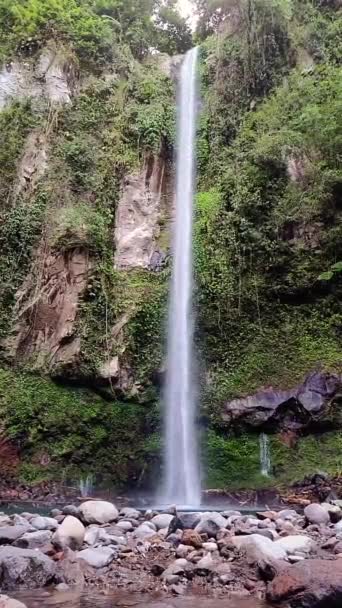 Katibawasan Falls Mit Schnellem Strom Und Kaltem Wasser Camiguin Island — Stockvideo