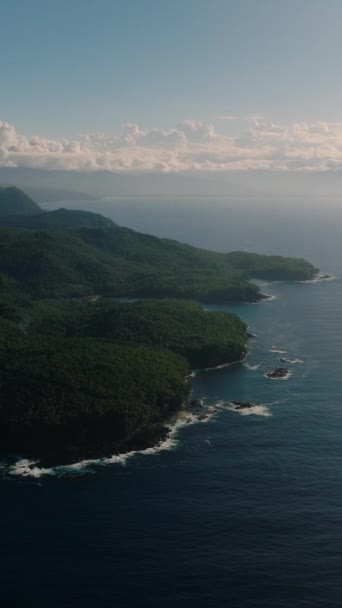 热带岛屿 菲律宾棉兰老岛 纵向观点 — 图库视频影像