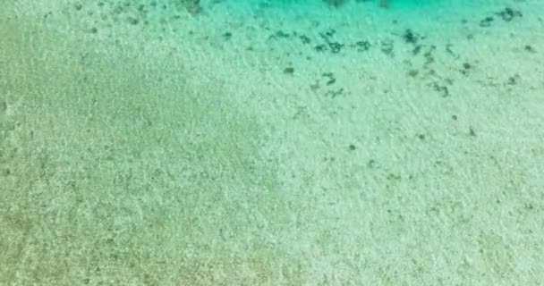 Meerwasser Mit Klarem Wasser Und Wellen Mit Türkisfarbenem Wasser Romblon — Stockvideo