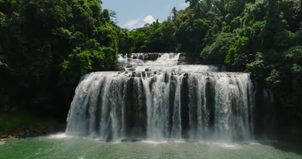 Widok Panoramiczny Tinuy Falls Bislig Surigao Del Sur Filipiny — Wideo stockowe