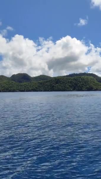 Mar Azul Ilhas Tropicais Sohoton Cove Bucas Grande Surigao Del — Vídeo de Stock