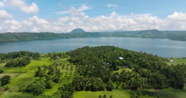 Vista Aérea Lago Dapao Lanao Del Sur Mindanao Filipinas Conceito — Vídeo de Stock
