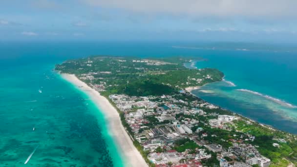 해변과 파도와 Boracay 필리핀 — 비디오