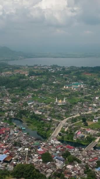 Tropical Landscape Residential Area Islamic City Marawi City Lanao Del — стоковое видео