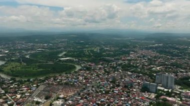 Davao 'daki Metropolis' in hava araştırması. Mindanao, Filipinler.