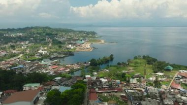 Marawi City gündüz insansız hava aracı görüntüsü, yukarıdan. Lanao del Sur. Mindanao, Filipinler