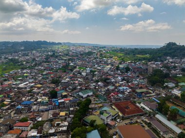 Marawi City gündüz insansız hava aracı görüntüsü, yukarıdan. Lanao del Sur. Mindanao, Filipinler