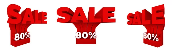 Ref White Sale Icon Percentage White Background Остановка Баннер Маркетинга — стоковое фото