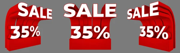 Verkaufssymbol Mit Prozentsatz Stopper Oder Banner Für Marketing — Stockfoto