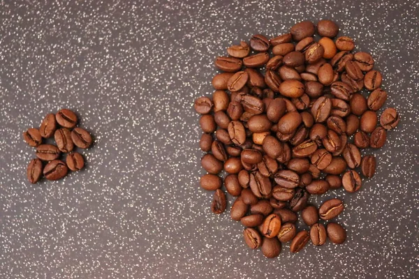 흥미있는 모양의 커피콩 — 스톡 사진