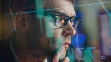 Finansal işlemci verilerini holografik sayılarla yakından kontrol ediyor. Dalgın analist karanlık işyerinde finansal sorun çözümü planlama borsa stratejisi aramakla meşgul. Yatırım kar konsepti değişimi