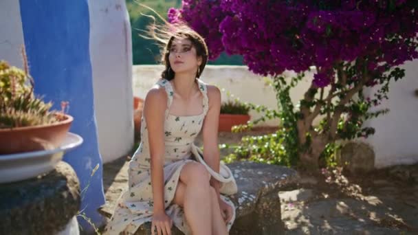 stock-video-romantic-lady-resting-windy-day