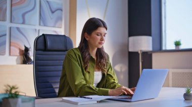 Hüsrana uğramış bir kadın dizüstü bilgisayardan kötü haberler okuyarak not alıyor. Hayal kırıklığına uğramış iş kadını iş probleminden endişeleniyor. Memnun olmayan kadın CEO bilgisayar e-postasıyla ilgili mali rapor alıyor..