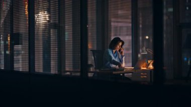 İşletme müdürü cep telefonuyla kavga ediyor. Boş bir ofiste oturuyor. Sinirli iş kadını, karanlık işyerindeki belge sorunundan şikayetçi. Öfkeli kadın patron gece geç saatlerde kağıt işlerini tartışıyor.