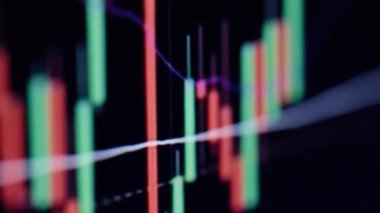 Pazar oturumunda görülen ayrıntılı bitcoin değer hareketi. Dijital para platformu btc desenini kayan çizgiler ve parlayan çubuklarla gösterir. Zenginlik finans ve çevrimiçi ekonomi fikri açıkça gösterildi