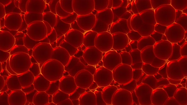 Blood Cells Bacteria Microscope Illustration — Stock Photo, Image