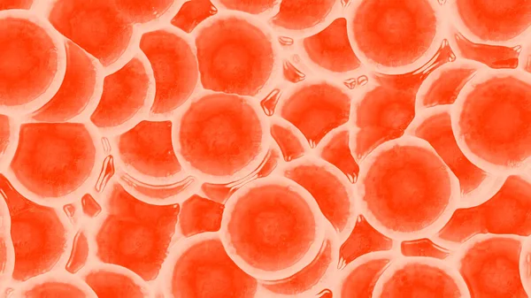 Ett Mikroskop Syn Blodkroppar Eller Bakterier Illustration — Stockfoto