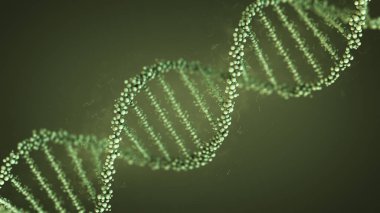 DNA ipliğine sahip 3 boyutlu tıbbi geçmiş
