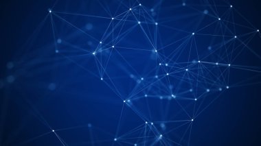 Ai ağ plexus teknolojisi arkaplanı