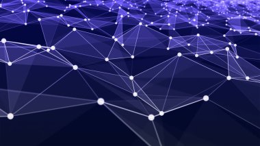Küresel ağ bağlantısı olan soyut pleksus arkaplanı