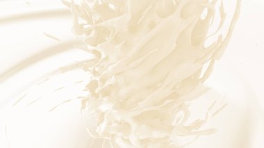 Süt sarmal bir şekle bürünür.