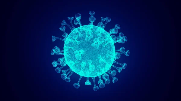 コロナウイルスと細菌医学の概念 — ストック写真
