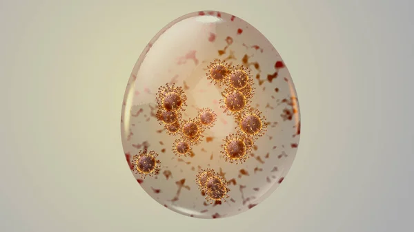 Virus Corona Batteri Concetto Medico — Foto Stock