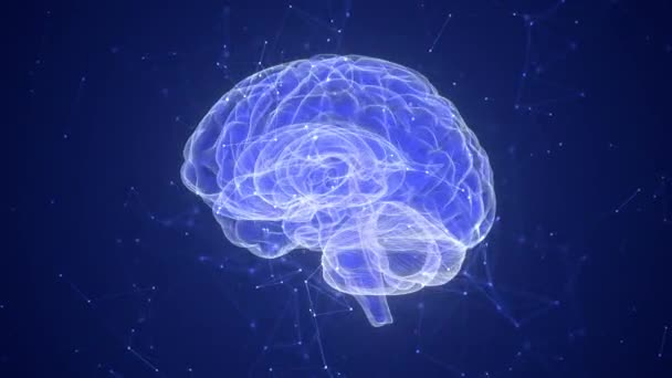 Technologia Mózgu Splot — Wideo stockowe