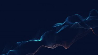 Akan parçacıklarla soyut arkaplan