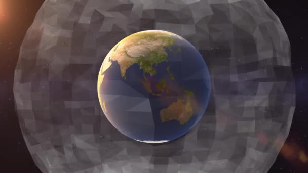 Depleção Ozono Devido Alterações Climáticas Aquecimento Global — Vídeo de Stock