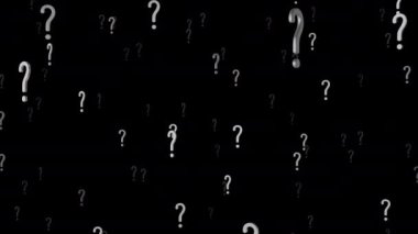 Koyu arkaplan ile soru işaretleri