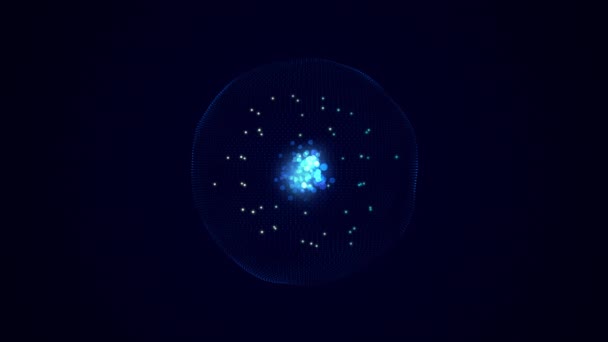 Virüs Hücresi Veya Molekülünün Animasyonu — Stok video