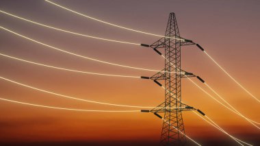 Elektrik nakli için elektrik hatları