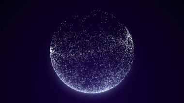 Minimalist Soyut Tasarımda Uçan Kar Taneleri