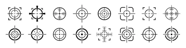 Hedef simgelerini ayarla. Hassas Hedef Simgeleri. Bullseye, Focus, Crosshair, Reticle, Viewfinder, Arpçı Simgeleri. Bullseye Hedefi, Crosshair, Hassasiyet Regülasyonu.