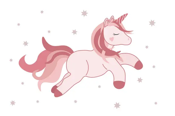 Şirin tek boynuzlu at. Doğum günü daveti için tek boynuzlu at çizgi filmi.