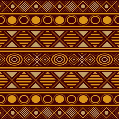 Kare, dairesel ve doğrusal desenlerle çekici bir illüstrasyon. Canlı turuncu ve kahverengi renkler büyüleyici şekiller ve çizgiler oluşturur..