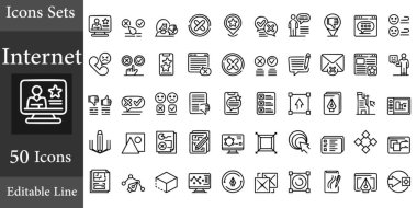 İnternet ağ simgeleri kümesi