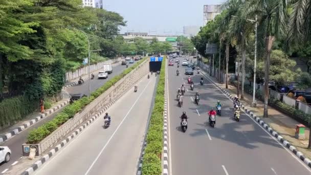Lebak Bulus South Jakarta Indononesia May 2023 One Underpasses Were — Stock Video