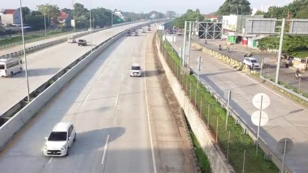 Time Lapse Roads Tollway Andara District — Stock Video